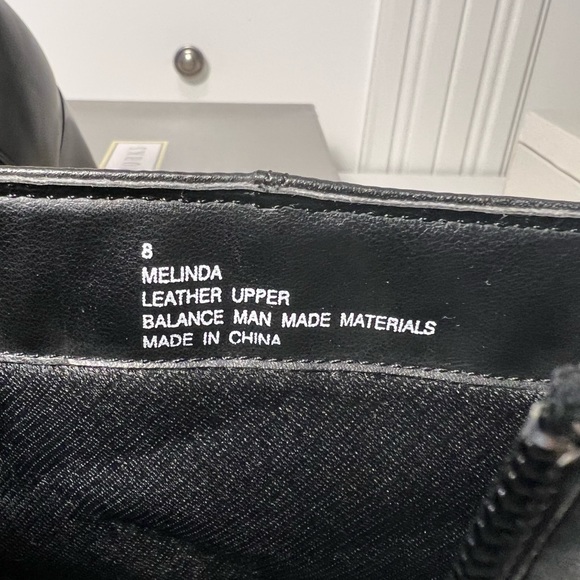 Studio Works_Black Ankle Boots 3” Chunky Heel_Leather Upper - Picture 8 of 11